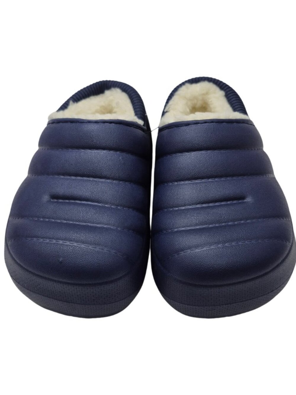 FOAMWALK Toddler Boy's Fur Lined Clog with Faux Shearling Lining Blue Size 5/6